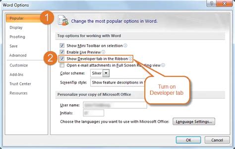 How To Show The Developer Tab In Word