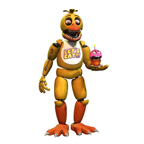 Unwithered Chica Render By Abyssalcross On Deviantart