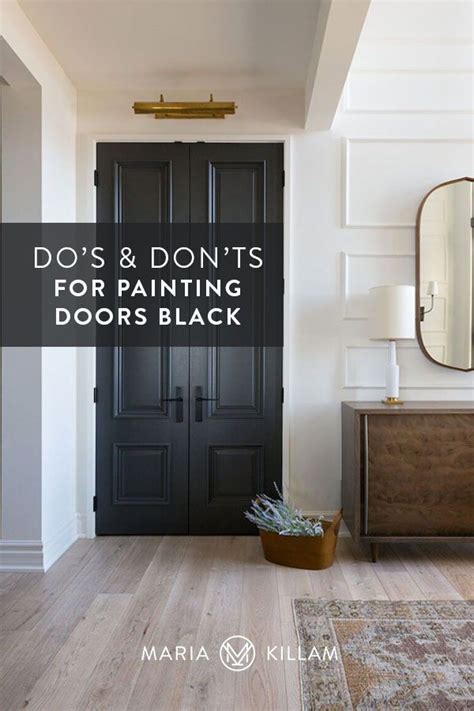 The Best Tips For Painting Your Doors Black Black Interior Doors
