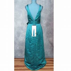 Belsoie Dresses Nwt Belsoie By Teal Satin Dress Size Poshmark