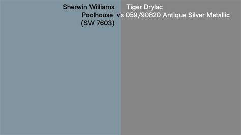 Sherwin Williams Poolhouse SW Vs Tiger Drylac Antique