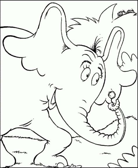 Seuss day is celebrated every year on the 2nd of march, which happens to be the birthday of this beloved author. Horton Hears A Who - Free Colouring Pages