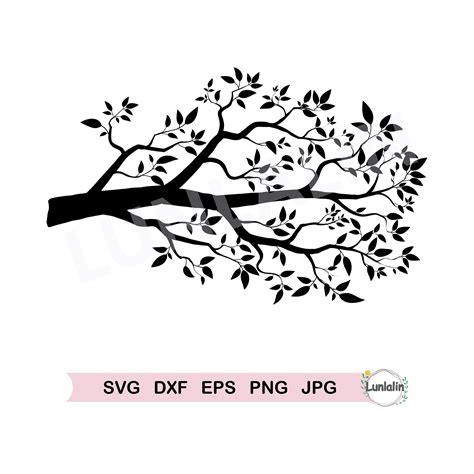 Tree Branches Silhouette Svg Dxf Png Cricut File Cut Etsy