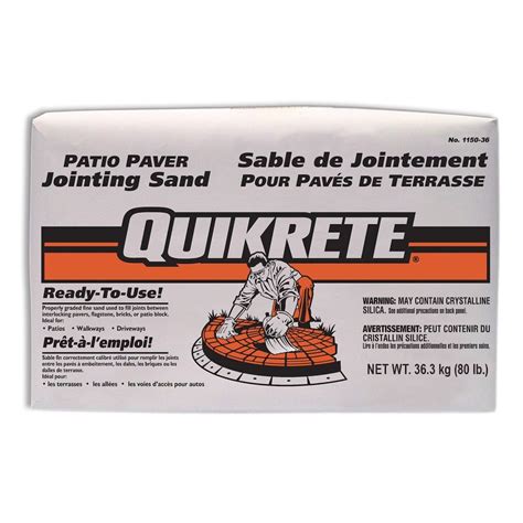 Quikrete Patio Paver Jointing Sand 36kg The Home Depot Canada