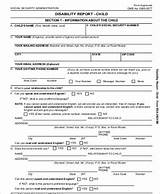 Photos of Social Security Permanent Disability Application
