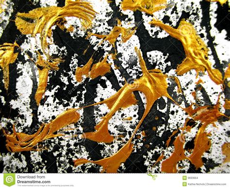 Black Gold And White Abstract Stock Illustration