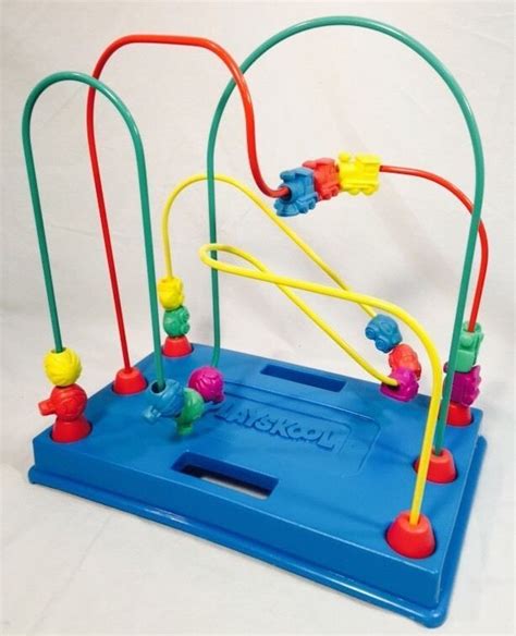 htf vintage 1988 playskool busy beads wire bead maze toy playskool preschool toys playskool
