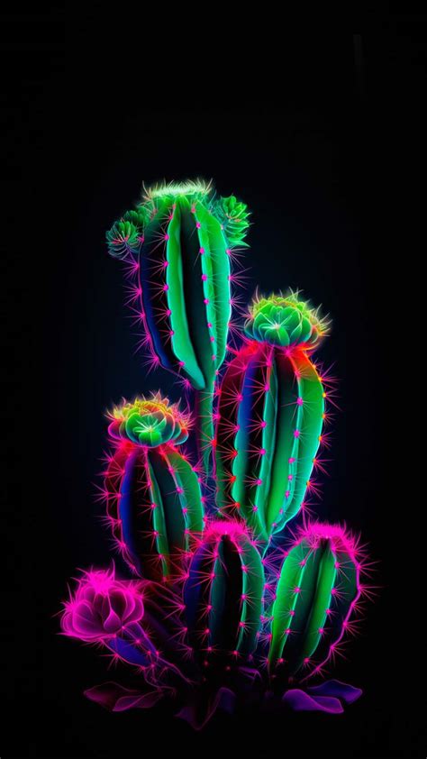Cactus Plant Oled Iphone Wallpaper 4k Iphone Wallpapers