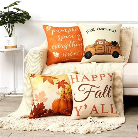 Fall Themed Pillows Fall Pillows Throw Pillows Pillow Covers