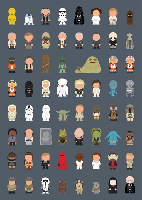 Star Wars Icons By Joep Gerrits Star Wars Icons Star Wars Characters Star Wars Geek