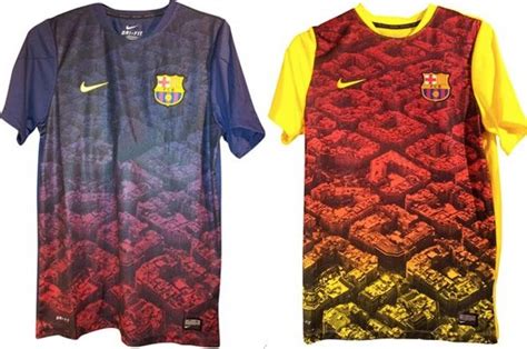 Nike Fc Barcelona 13 14 Prematch Training Shirts Footy Headlines