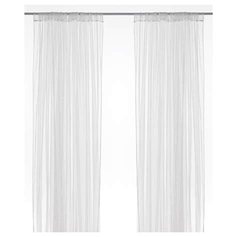 Buy Ikea Lill Sheer Curtains 2 Panels 110 X 118 1 Curtain Pairs White