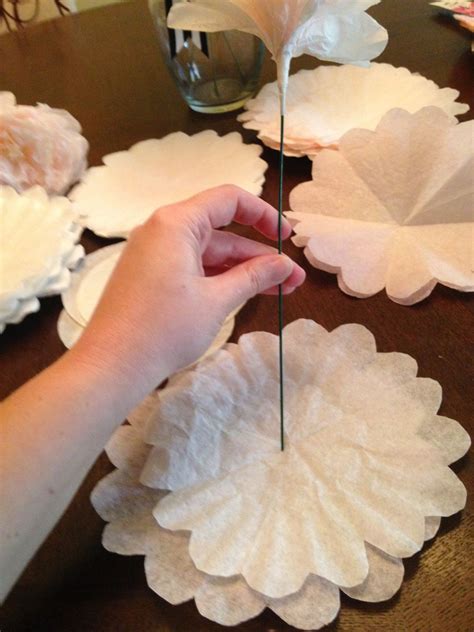 Diy Coffee Filter Peonies ~ Becker It Yourself Coffee Filter Crafts