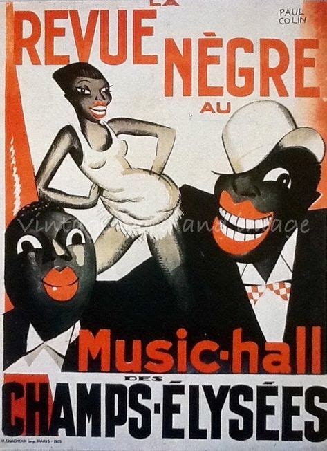 Josephine Baker Art Print La Revue Negre Paul Colin Art Deco