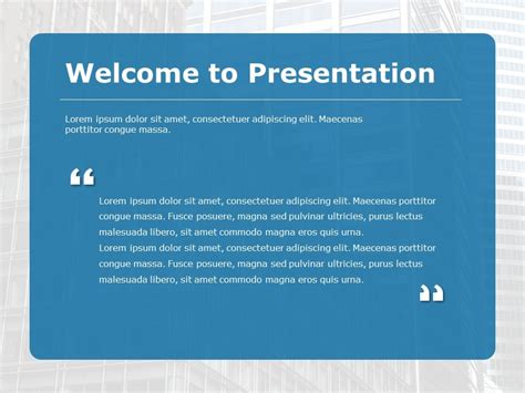 Welcome Powerpoint Template