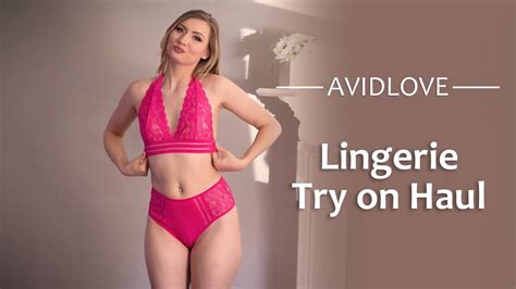 Avidlove Try On Haul With Emma Sirus Cute Pink Lingerie For Youtube