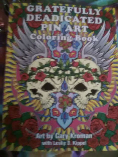 Color with tattoo containing a skull, a snake and beautiful roses with leaves. Grateful dead relix art coloring book by ...
