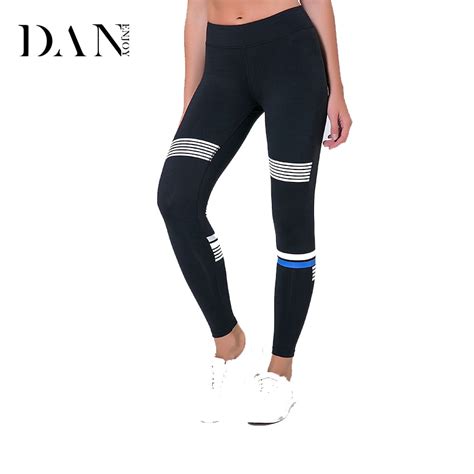 Danenjoy 2019 Sexy Women Yoga Pants Fitness Sport Printing Leggings