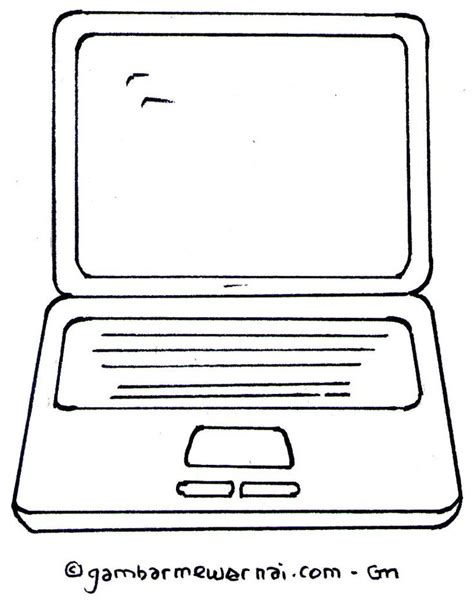 Detail Sketsa Gambar Laptop Koleksi Nomer 6