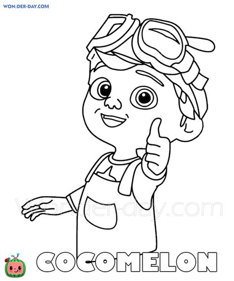 Dibujos Para Colorear Cocomelon Imprimir Para Niños