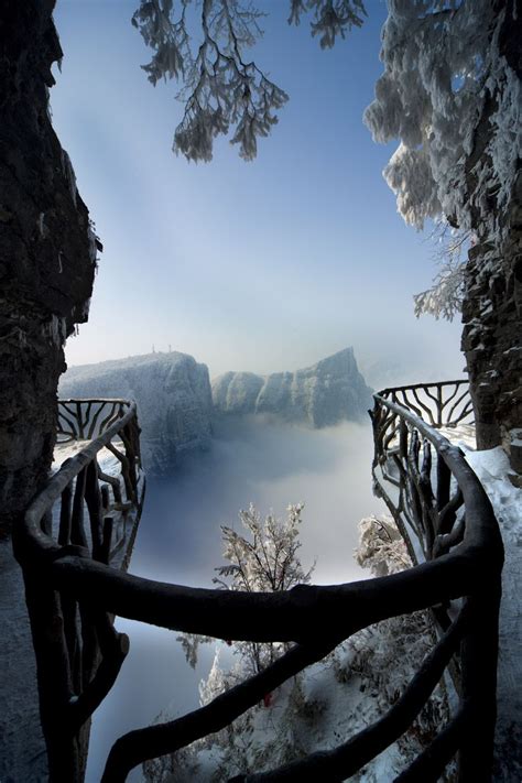 Tianmen Mountain National Park China Wallpapers Wallpaper Cave