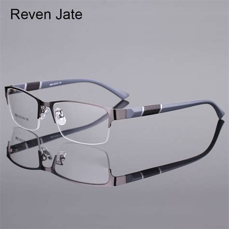 reven jate 8850 half rim alloy front flexible plastic tr 90 temple legs optical eyeglasses frame