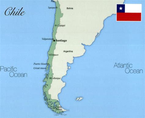 Map Of Chile With Cities Large World Map