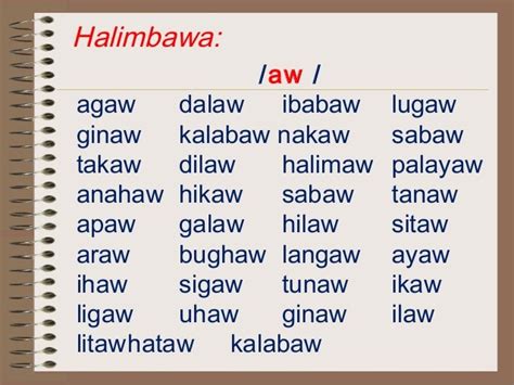 Salitang Tagalog Na Nagtatapos Sa Ew Ow Uw Brainly Ph Mobile Legends