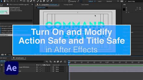 Turn On And Modify Title Safe And Action Safe Guides In After Effects