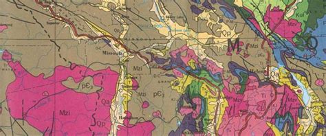 Northern Rocky Mountain Geological Highway Map Download