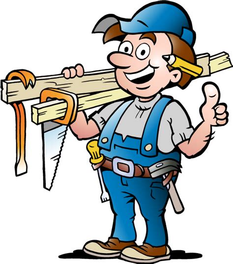 Carpenter Vector Cartoon Carpenter Clipart Png Download Full Size