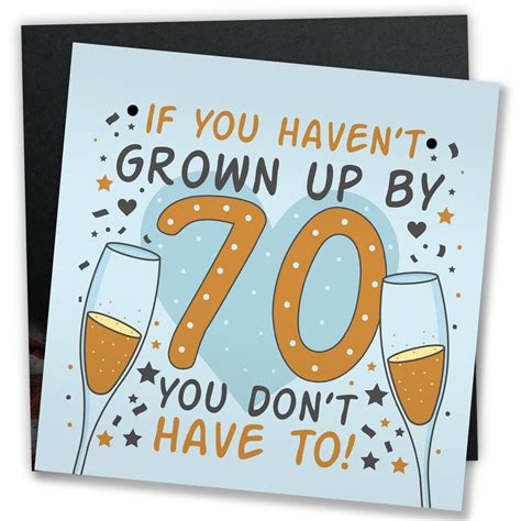 Nobleworks 70th Birthday Card Funny 70 Year Old Humor Notecard