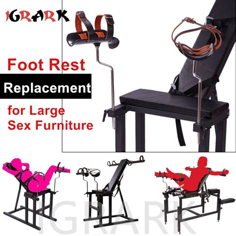 Universal Foot Rest Leg Stirrups For Sex Chair Furniture Erotic