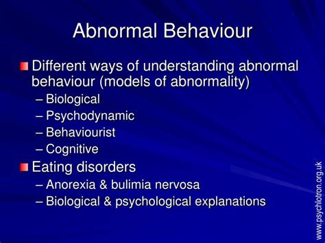 Ppt Abnormal Behaviour Powerpoint Presentation Free Download Id