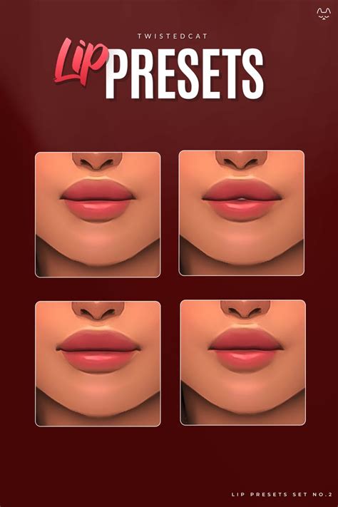 Lip Presets In 2023 Sims 4 Cc Eyes Sims 4 Cc Makeup The Sims 4 Skin