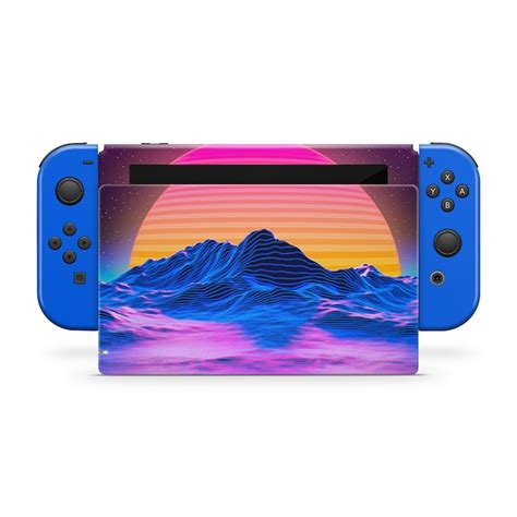 Nintendo Switch Skin 80s Outrun Vapor Sunset Decal For Etsy