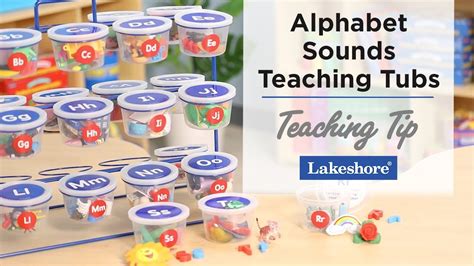 Teaching Beginning Sounds Alphabet Sounds Teaching Tubs Lakeshore