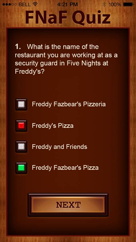 Five Nights At Freddys Fnaf Trivia Quiz