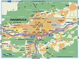 Karte von Innsbruck (Stadt in Österreich) | Welt-Atlas.de