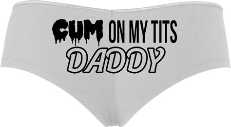 Knaughty Knickers Cum On My Tits Daddy Cum Play Cum Slut Slutty White