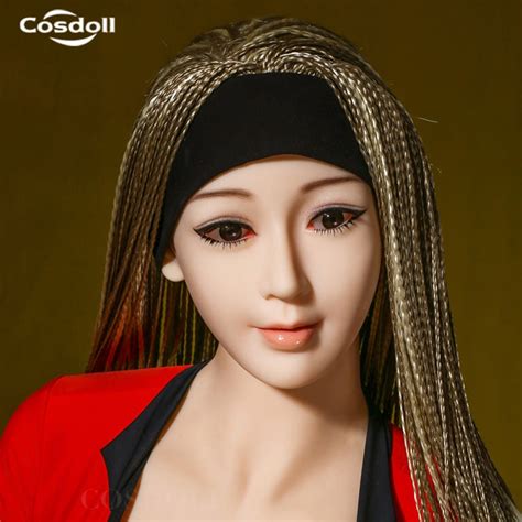 Cosdoll Cheap Price Real Tpe Skin Euramerican Face Sex Toys Sex Doll Head With Free Eyes Wigs In