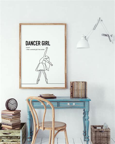 Ballet Dancer Print Love Dancing Teen Girl Room Decor Dance Etsy UK