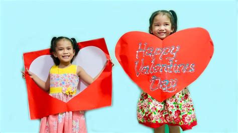 Here, the 20 best valentine's day. DIY Giant Valentines Card on Valentines Day with Nathaly and Nadine! - YouTube