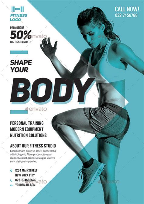 Download The Fitness Gym Flyer Template For Photoshop