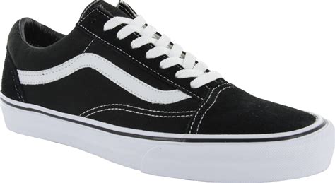 Vans Old Skool Skate Shoes - Black/White | Vans Clothing, Vans Skate png image