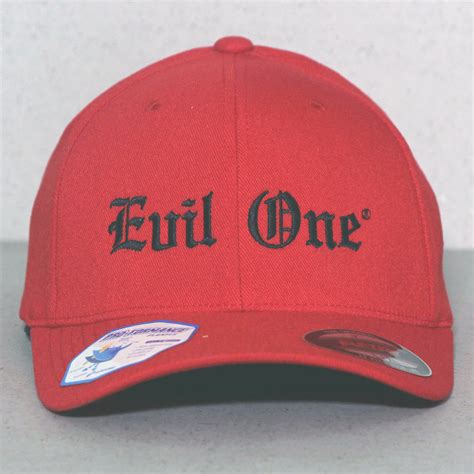 Black On Red Evil Baseball Hat Evil One