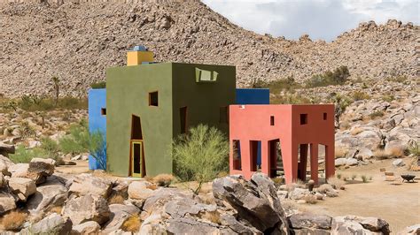 A Cubed Colorful Retreat In The California Desert The New York Times