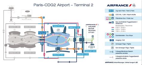 Cdgターミナル2の地図 シャルルドゴールエアポーターミナル2の地図Île De France フランス