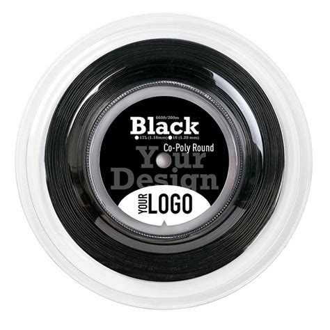 Black Co Polyester Round Stringtechpro