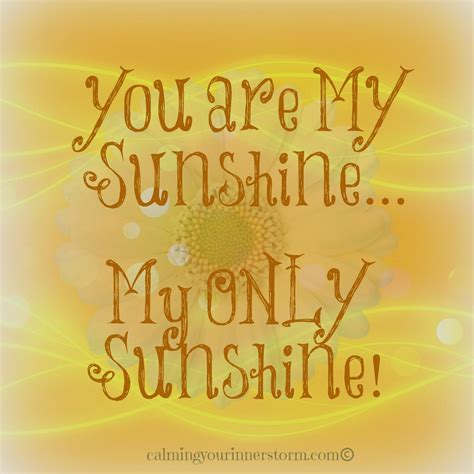 What If Your Are My Sunshine You Are My Sunshine
